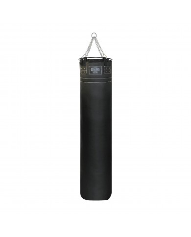 Hakiki Deri Çemberli 180 x 40 cm 65 Kg Profesyonel Boks Torbası Siyah