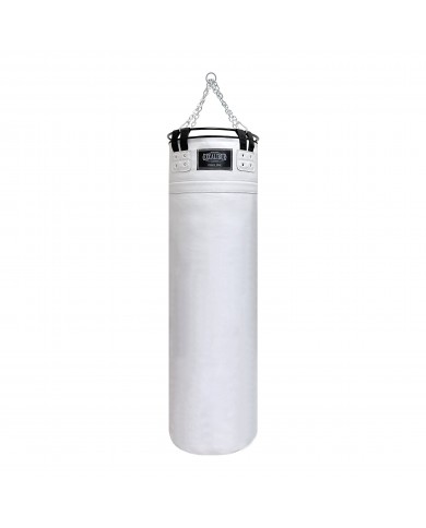 Hakiki Deri Çemberli 150 x 40 cm 50 Kg Profesyonel Boks Torbası Beyaz