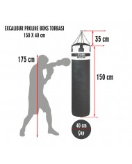 Excalibur Proline 150 x 40 cm 50 Kg Salon Tipi Boks Torbası Byz Syh