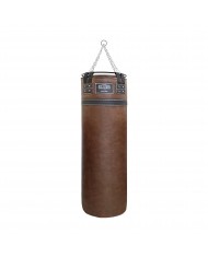 Hakiki Deri Çemberli 150 x 40 cm 50 Kg Profesyonel Boks Torbası Beyaz