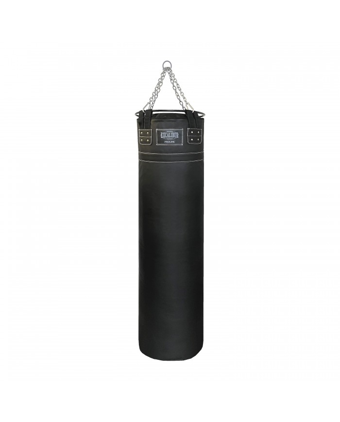 Sentetik Deri Çemberli 150 x 40 cm 50 Kg Profesyonel Boks Torbası Siyah