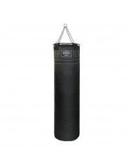 Sentetik Deri Çemberli 150 x 40 cm 50 Kg Profesyonel Boks Torbası Siyah
