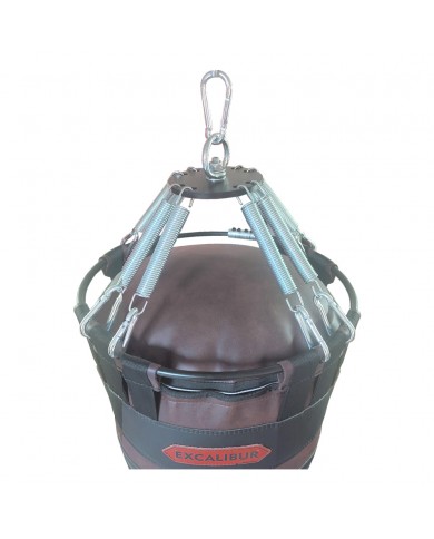 Excalibur Spring Pro 8 Yaylı Profesyonel Boks Torbası 120 x 45 cm Vintage Kahve