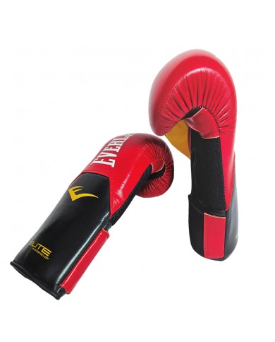 Everlast Elite Hakiki Deri Boks Eldiveni Kırmızı 14 OZ