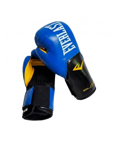 Everlast Elite Hakiki Deri Boks Eldiveni Mavi 14 OZ