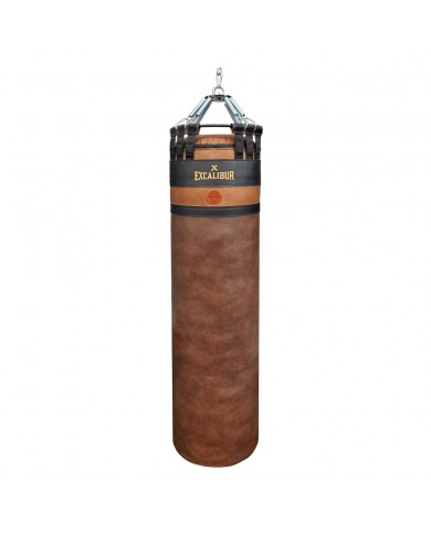 Excalibur Spring Pro 8 Yaylı Profesyonel Boks Torbası 150 x 40 cm Vintage Kahve