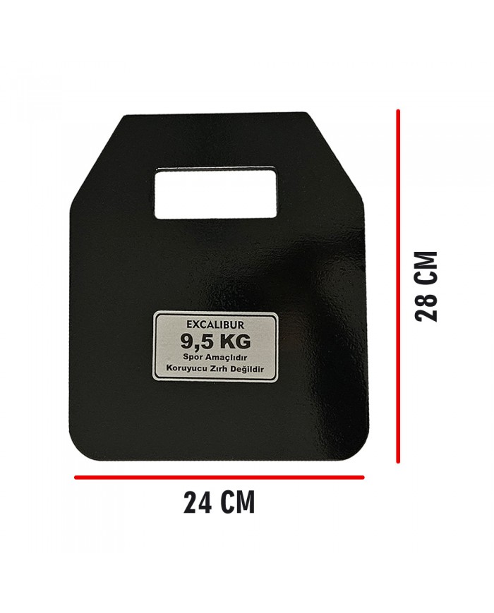 Excalibur Fraser Ağırlık Yeleği Plakası 2 x 9,5 Kg - 19 Kg