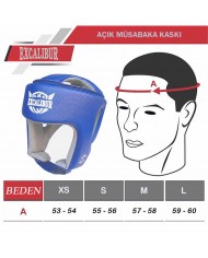 Excalibur Açık Müsabaka Kaskı Mavi