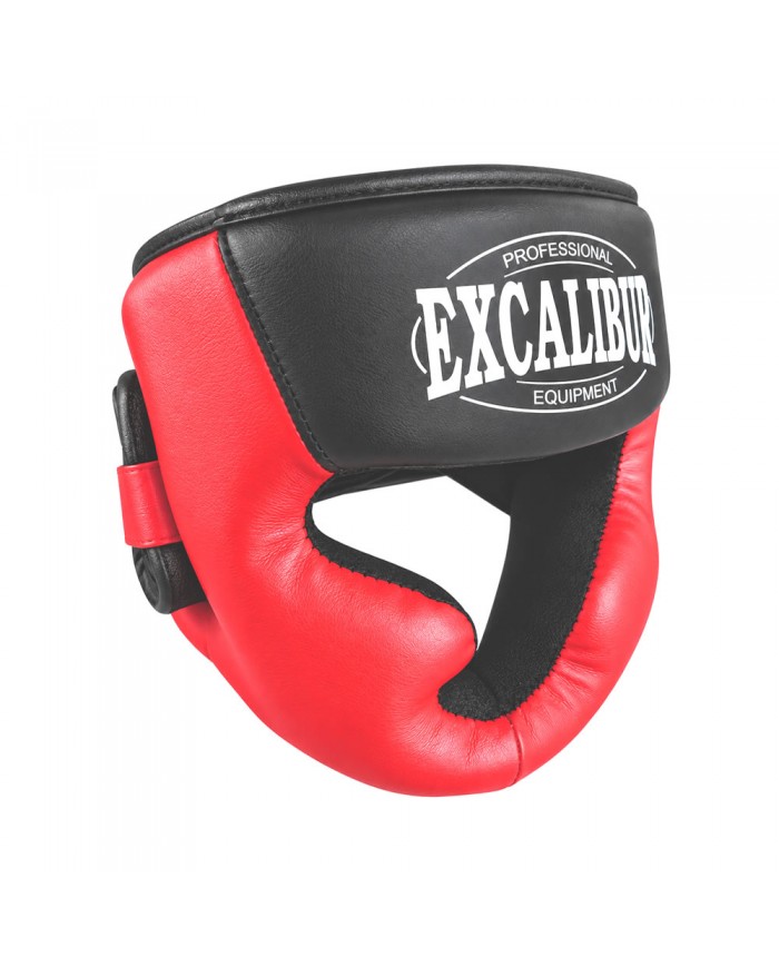 Excalibur Kapalı Boks Kaskı Kırmızı Siyah