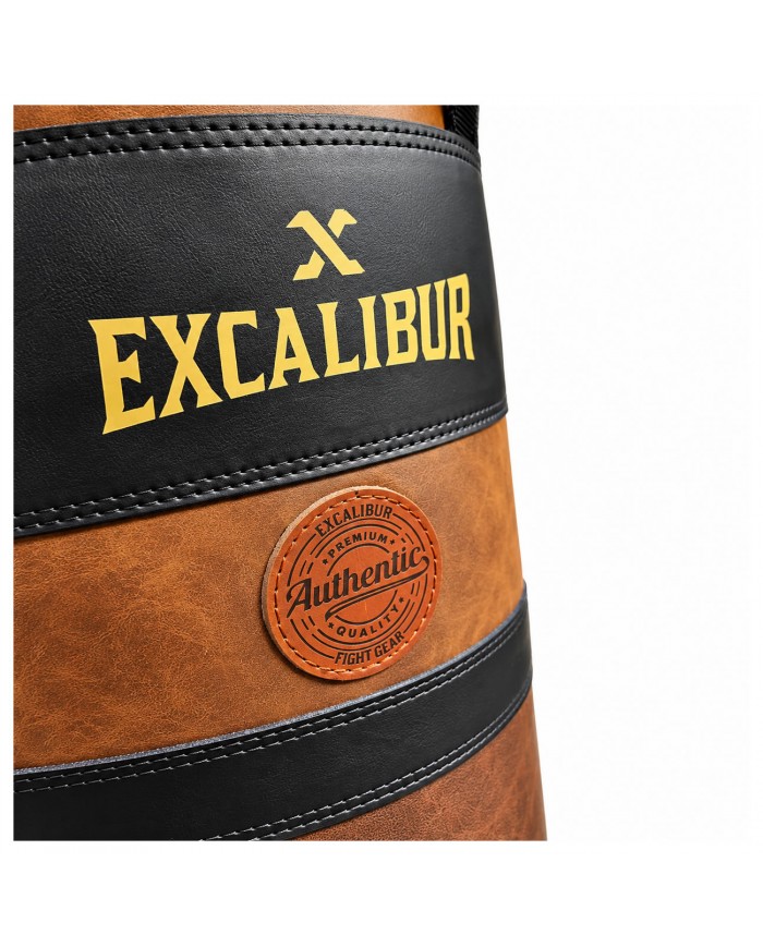 Excalibur Spring Pro 8 Yaylı Profesyonel Boks Torbası 120 x 40 cm Vintage Kahve