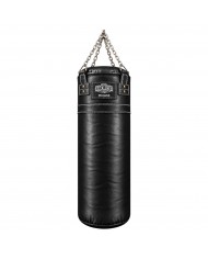 Hakiki Deri 120 x 40 cm 36 Kg Profesyonel Boks Torbası Siyah