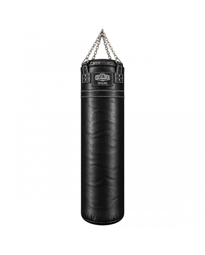 Hakiki Deri 150 x 40 cm 50 Kg Profesyonel Boks Torbası Siyah