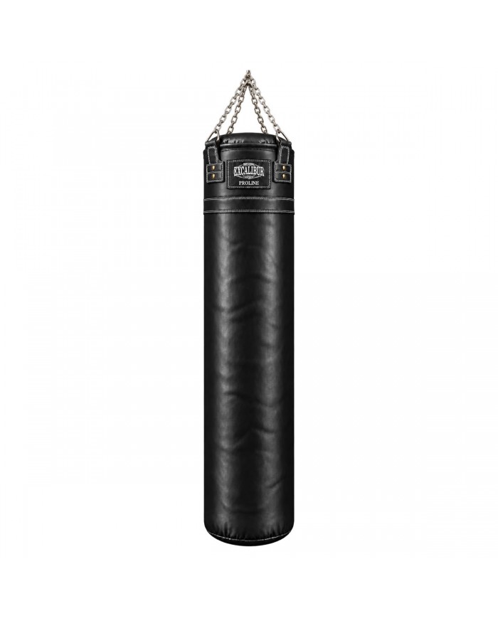 Hakiki Deri 180 x 40 cm 65 Kg Profesyonel Boks Torbası Siyah