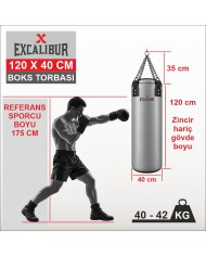 Excalibur Proline 120 x 40 Boks Torbası Siyah