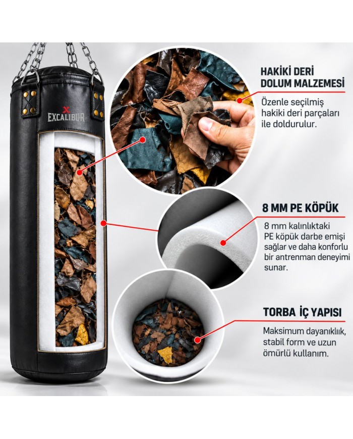 Excalibur Proline 140 x 40 Boks Torbası Beyaz