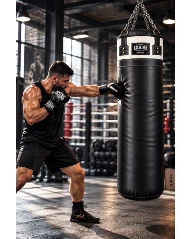 Excalibur Proline 140 x 40 Boks Torbası Beyaz Siyah