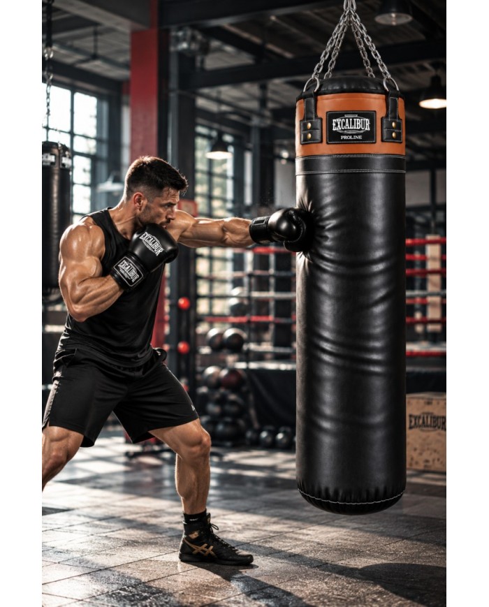 Excalibur Proline 180 x 40 Boks Torbası Taba Siyah