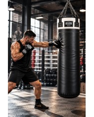 Excalibur Proline 160 x 40 Boks Torbası Beyaz Siyah