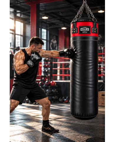 Excalibur Proline 160 x 40 Boks Torbası Kırmızı Siyah