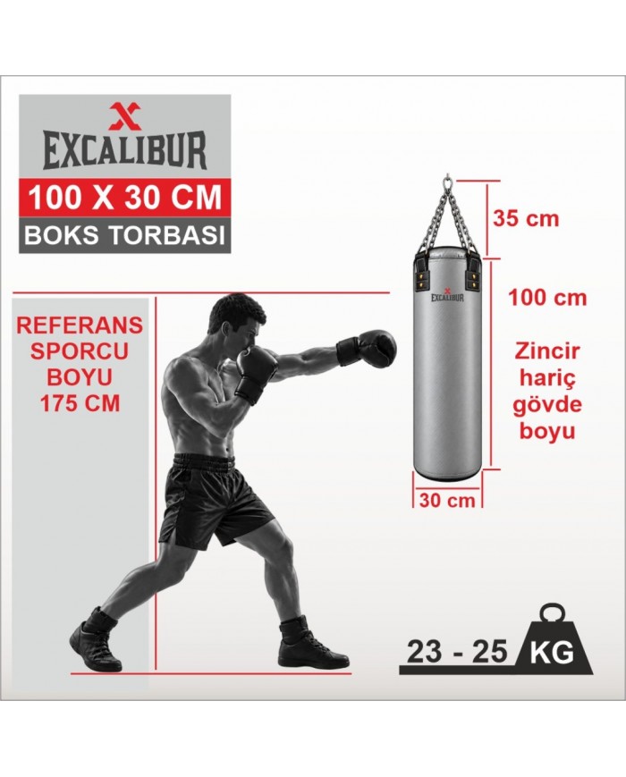 Excalibur Polystar 100 x 30 Boks Kum Torbası Kamuflaj