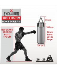 Excalibur Sunstar 100 x 35 cm Boks Kum Torbası Sarı