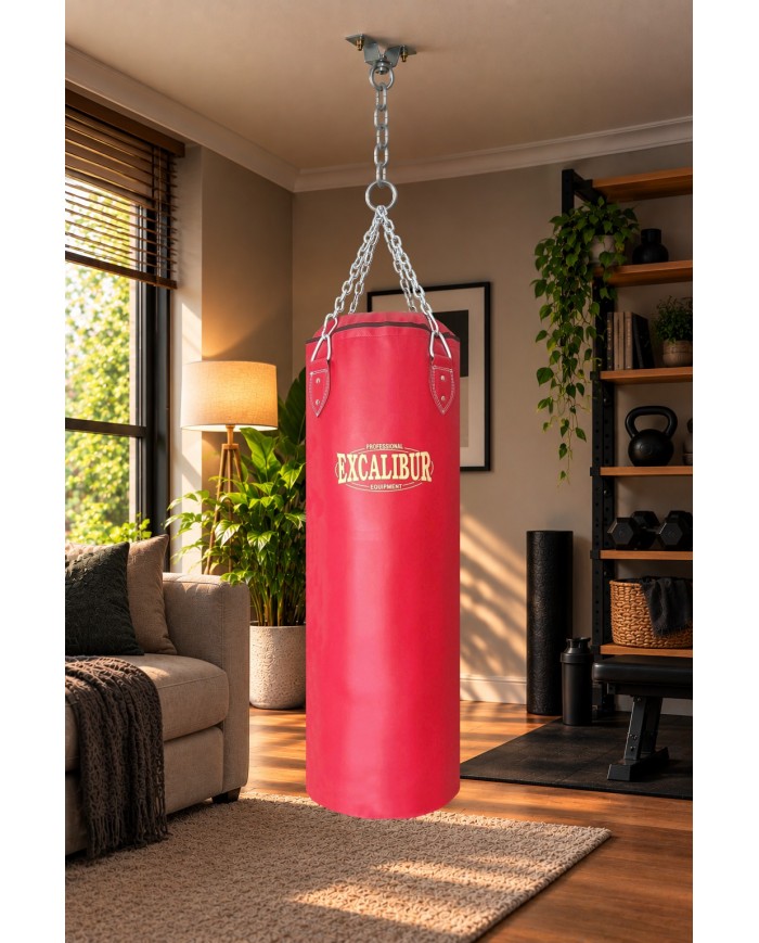 Excalibur 120 X 35 cm Klasik Boks Kum Torbası Kırmızı