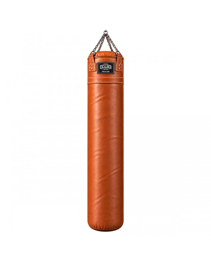 Excalibur Hakiki Deri Pro Boks Torbası 180 x 40 cm Taba