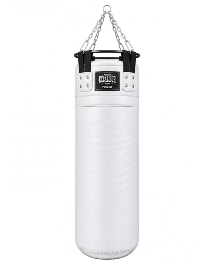 Excalibur Proline Çemberli Boks Torbası 120 x 40 cm Beyaz