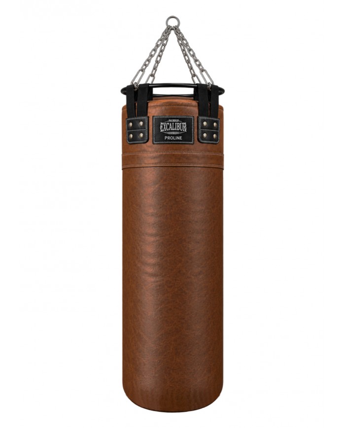 Excalibur Proline Çemberli Boks Torbası 120 x 40 cm Kahve