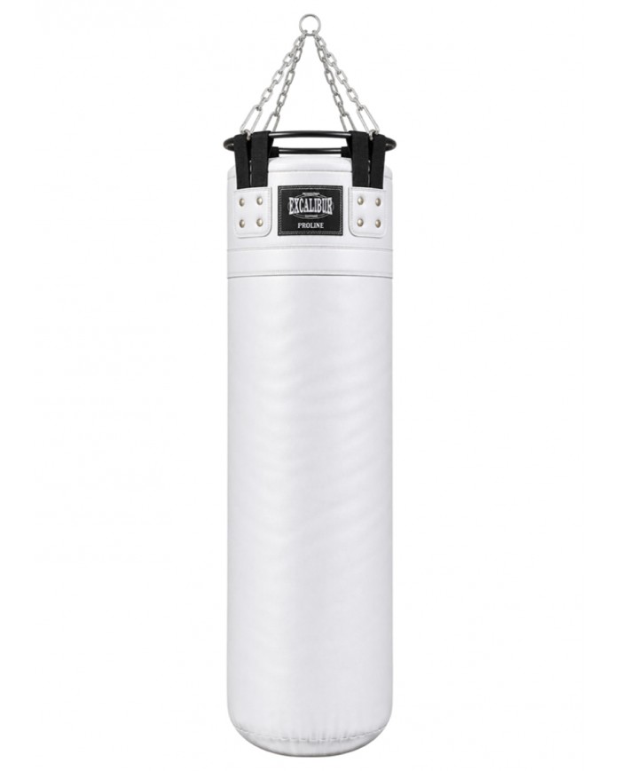Excalibur Proline Çemberli Boks Torbası 140 x 40 cm Beyaz