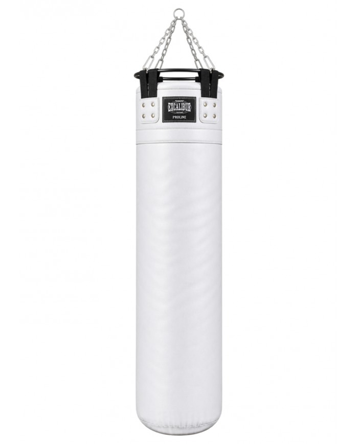 Excalibur Proline Çemberli Boks Torbası 160 x 40 cm Beyaz
