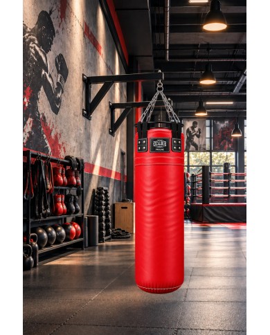 Excalibur Proline Çemberli Boks Torbası 160 x 40 cm Kırmızı