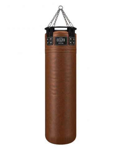 Excalibur Proline Hakiki Deri Çemberli Boks Torbası 140 x 40 cm Kahve