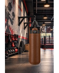 Excalibur Proline Hakiki Deri Çemberli Boks Torbası 160 x 40 cm Kahve