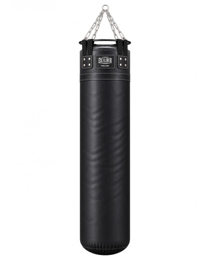 Excalibur Proline Hakiki Deri Çemberli Boks Torbası 160 x 40 cm Siyah